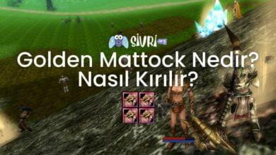 Knight Online maden, kazma, golden mattock.
