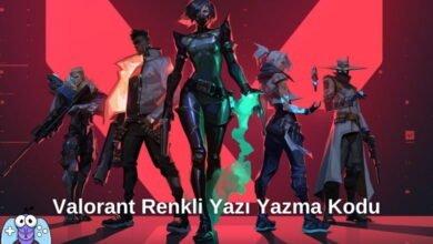 Valorant Renkli Yazma Kodları