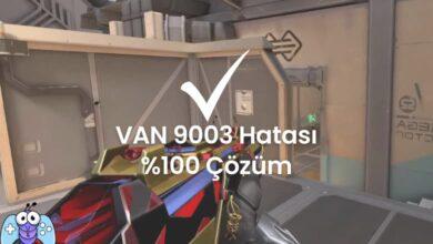 Van 9003 hatası