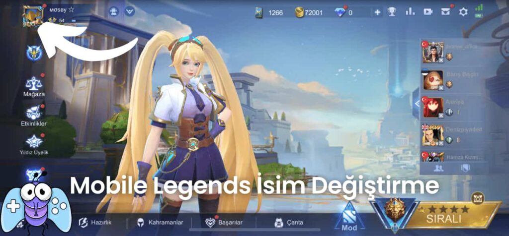 Mobile Legends İsim Değiştirme