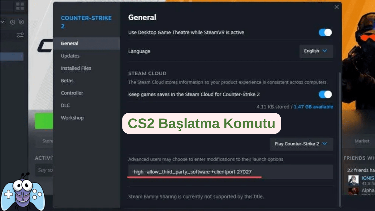 CS2 Başlatma Seçenekleri